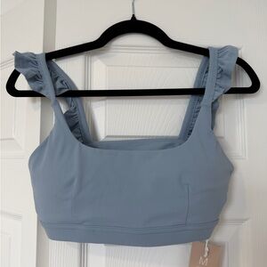 POPFLEX Blue Storm Romance Ruffle Bra
